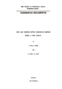 West-East European Doppler Observation Campaign WEDOC-2 – Final Results